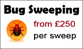 Bug Sweeping Cost in Tonbridge